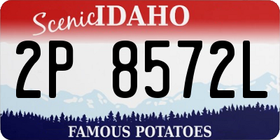 ID license plate 2P8572L