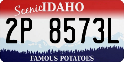 ID license plate 2P8573L