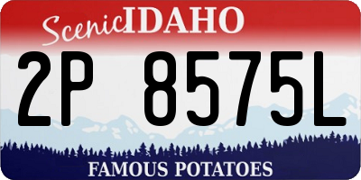 ID license plate 2P8575L
