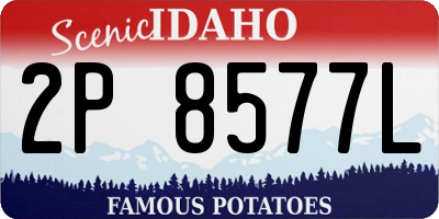 ID license plate 2P8577L