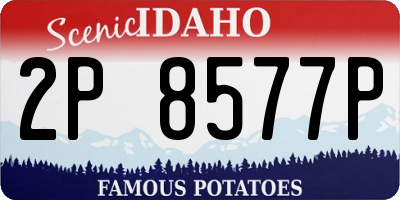 ID license plate 2P8577P