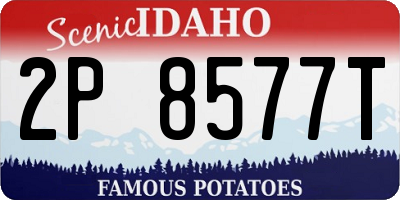 ID license plate 2P8577T