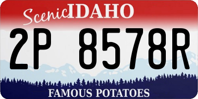 ID license plate 2P8578R