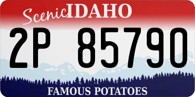 ID license plate 2P8579O