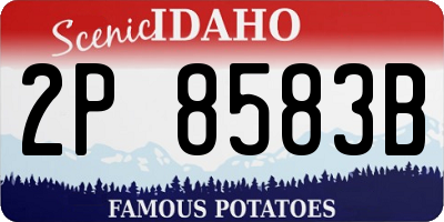 ID license plate 2P8583B
