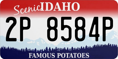 ID license plate 2P8584P
