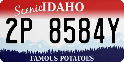 ID license plate 2P8584Y