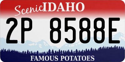 ID license plate 2P8588E
