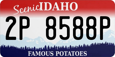 ID license plate 2P8588P