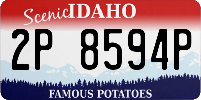 ID license plate 2P8594P