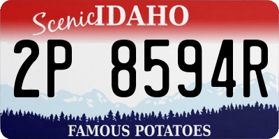 ID license plate 2P8594R