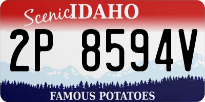 ID license plate 2P8594V