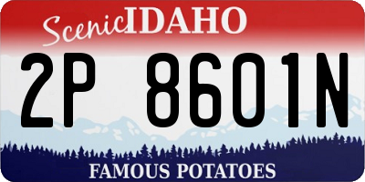 ID license plate 2P8601N