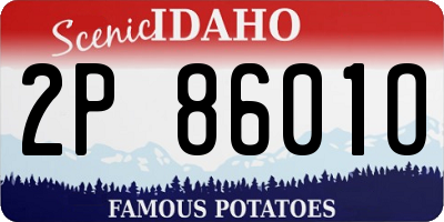 ID license plate 2P8601O