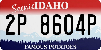 ID license plate 2P8604P