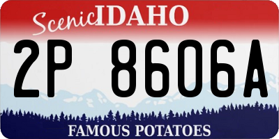 ID license plate 2P8606A