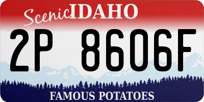 ID license plate 2P8606F