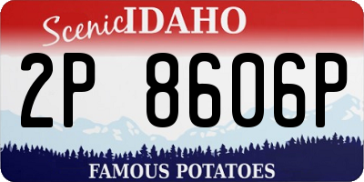 ID license plate 2P8606P