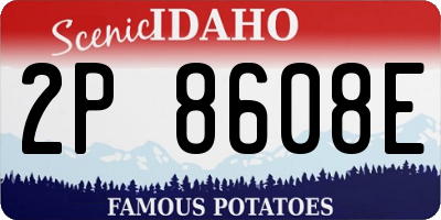 ID license plate 2P8608E