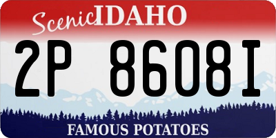 ID license plate 2P8608I