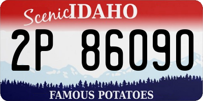ID license plate 2P8609O