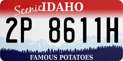 ID license plate 2P8611H