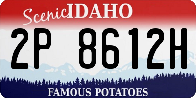 ID license plate 2P8612H