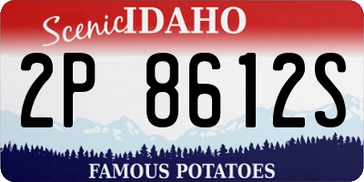 ID license plate 2P8612S