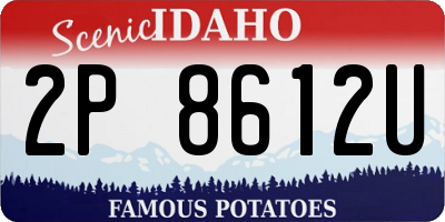 ID license plate 2P8612U