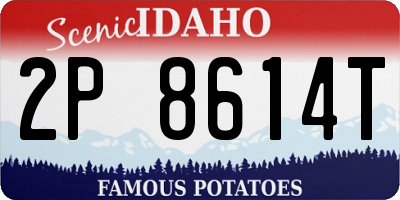 ID license plate 2P8614T