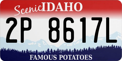 ID license plate 2P8617L