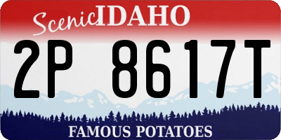 ID license plate 2P8617T