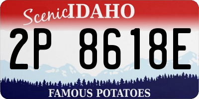 ID license plate 2P8618E
