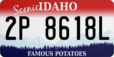 ID license plate 2P8618L