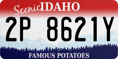 ID license plate 2P8621Y