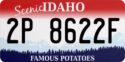 ID license plate 2P8622F