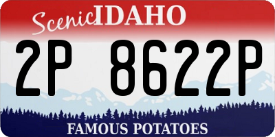 ID license plate 2P8622P