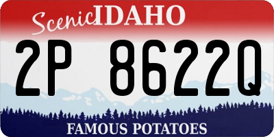 ID license plate 2P8622Q
