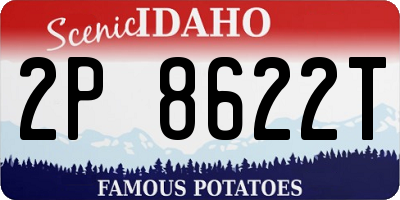 ID license plate 2P8622T