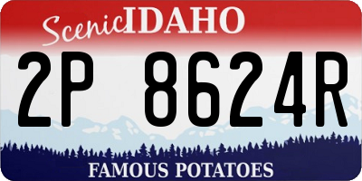 ID license plate 2P8624R