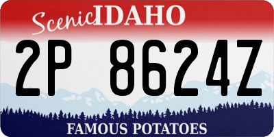 ID license plate 2P8624Z
