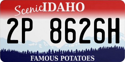 ID license plate 2P8626H