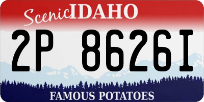 ID license plate 2P8626I