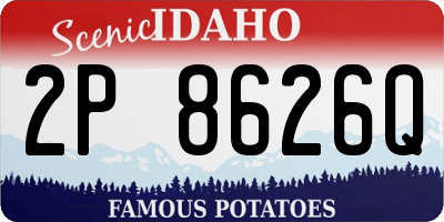 ID license plate 2P8626Q