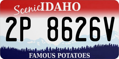 ID license plate 2P8626V