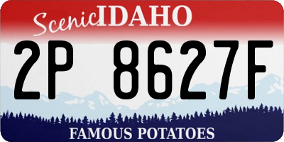 ID license plate 2P8627F
