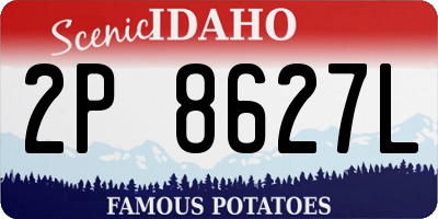 ID license plate 2P8627L