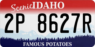 ID license plate 2P8627R