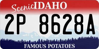 ID license plate 2P8628A