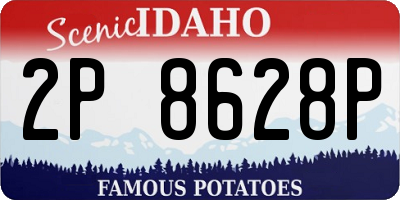 ID license plate 2P8628P